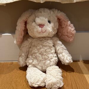 Plush Bunny Toy with Pink Ears